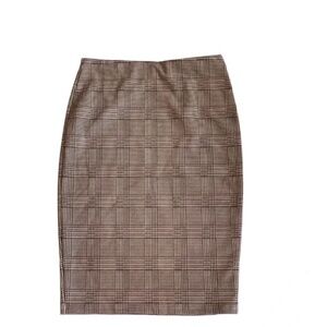 Philosophy republic stretchy skirt| Black and beige plaid